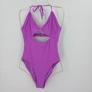 Xhilaration One Piece Swimsuit Womens M Purple Swimwear Beach Pool Aesthetic
